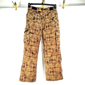 Turbine Boardwear Ski Snow Pants Size M Very Nice EUC Pockets Galore Cozy Warm
